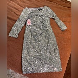 Jessica Howard ruched sequin dress. Never worn
